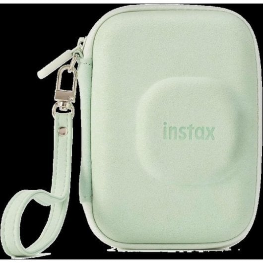 Estojo para Câmara Fujifilm Instax Mini LiPlay Velvet Matcha Green Compacto