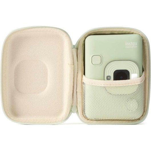 Estojo para Câmara Fujifilm Instax Mini LiPlay Velvet Matcha Green Compacto