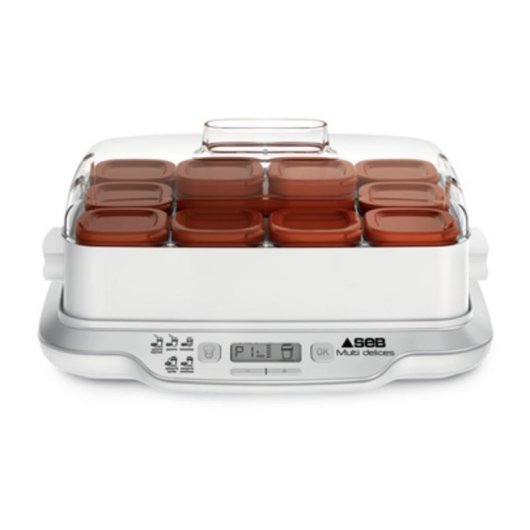 Yogurtière SEB YG661A00 600 W 1,68 L 12 pots écran inox