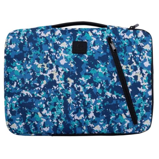 Laptop-Hülle EXACOMPTA Veggie 14" 285g recyceltes Polyester Blau Türkis