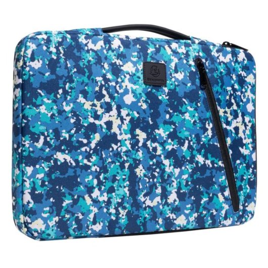 Laptop-Hülle EXACOMPTA Veggie 14" 285g recyceltes Polyester Blau Türkis