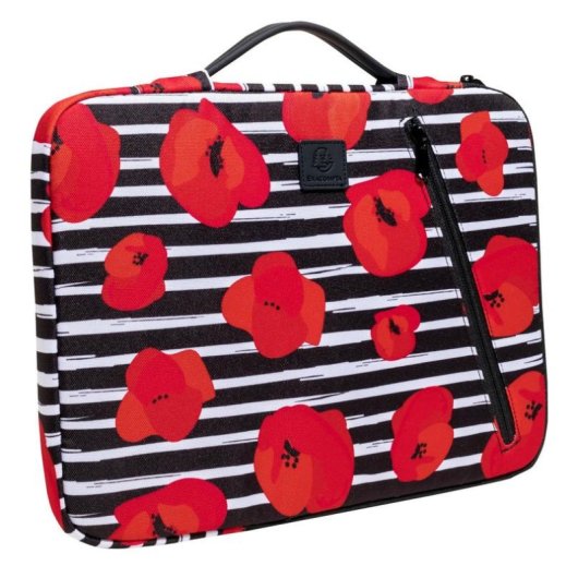 Housse ordinateur portable Exacompta Mohnblume 14 pouces polyester recyclé motif poignée