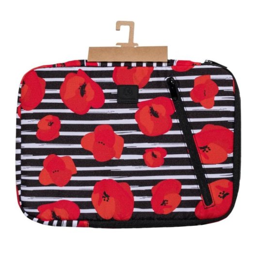 Housse ordinateur portable Exacompta Mohnblume 14 pouces polyester recyclé motif poignée