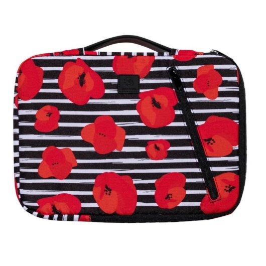 Housse ordinateur portable Exacompta Mohnblume 14 pouces polyester recyclé motif poignée