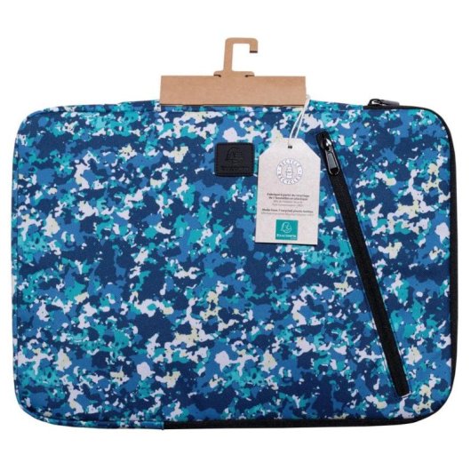 Notebook-Huelle EXACOMPTA Veggie 16 Zoll Recyceltes Polyester Blau/Tuerkis