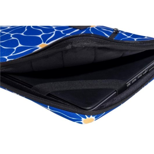 Notebook-Hülle Exacompta Flower 14" Blau Weiß Polyester Recycling Griff