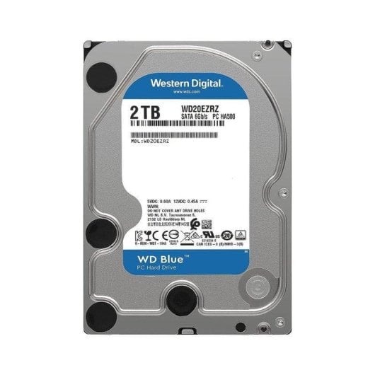Disque Dur Western Digital Blue 2 To HDD 5400rpm SATA III 64Mo