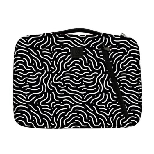 Notebook-Hülle Exacompta Moon 14 Zoll 285 g Polyester recycelt Schwarz Weiß
