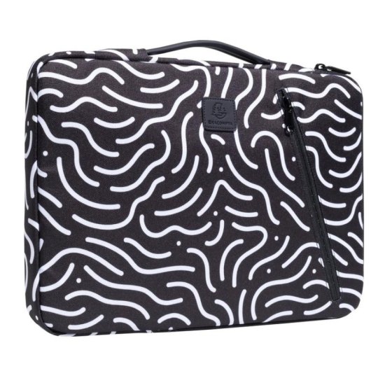 Notebook-Hülle Exacompta Moon 14 Zoll 285 g Polyester recycelt Schwarz Weiß