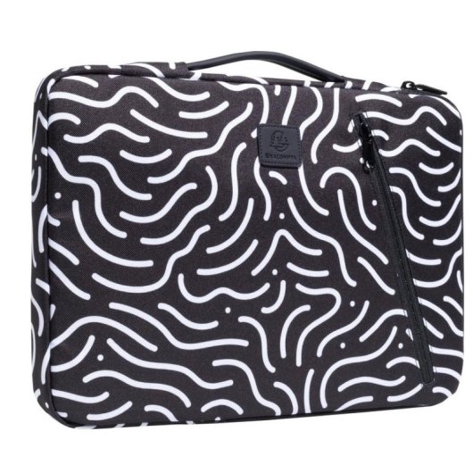 Notebook-Hülle Exacompta Moon 14 Zoll 285 g Polyester recycelt Schwarz Weiß