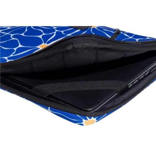 Notebook-Hülle EXACOMPTA Flower 16 Zoll Blau Weiß recycelter Polyester
