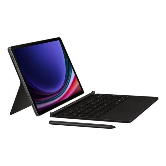 Tastiera per Tablet Samsung EF-DX725 QWERTZ Touchpad Nero
