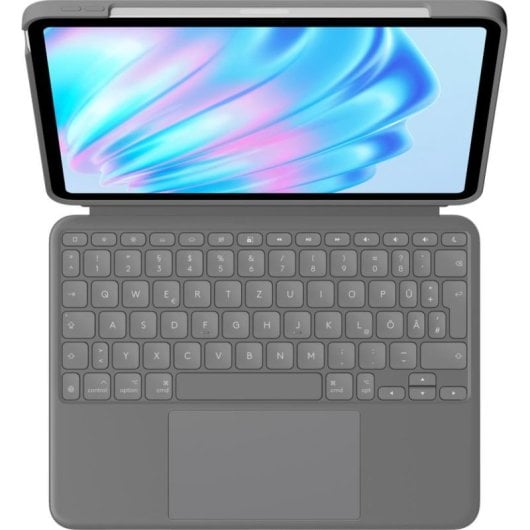 Clavier pour iPad Air Logitech Combo Touch Trackpad Rétroéclairé Gris Oxford