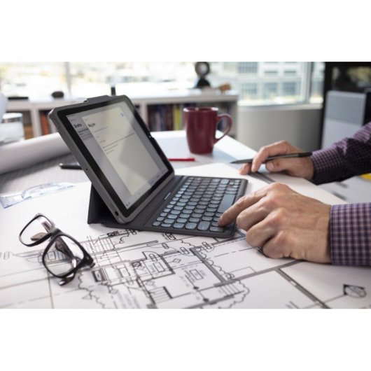 Teclado para tablet ZAGG Pro Keys Español iPad Air 10,9" retroiluminado inalámbrico gris