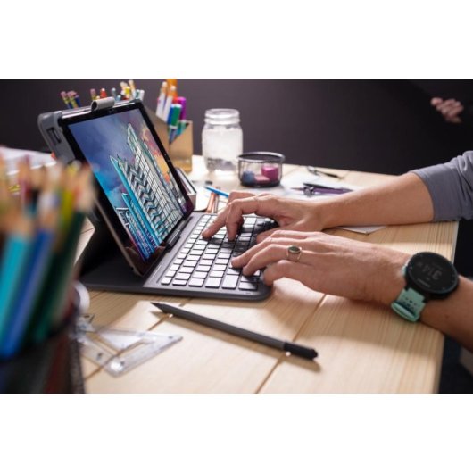 Tastiera per tablet ZAGG Messenger Folio 2 spagnolo per Apple iPad 10.2" 10.5" Bluetooth