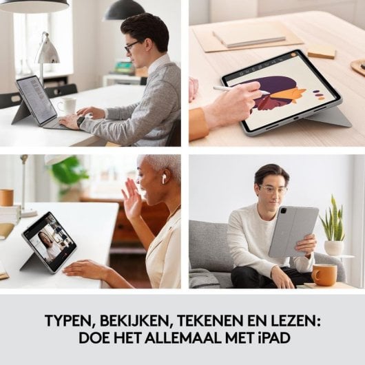 Teclado Logitech Combo Touch magnético para iPad Pro 12,9" con trackpad y retroiluminación