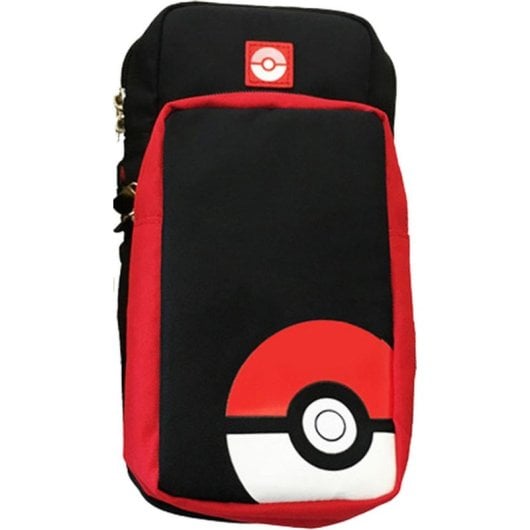 Funda Nintendo Switch HORI NSW-170U rígida negra y roja con diseño Poké Ball