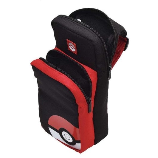 Funda Nintendo Switch HORI NSW-170U rígida negra y roja con diseño Poké Ball