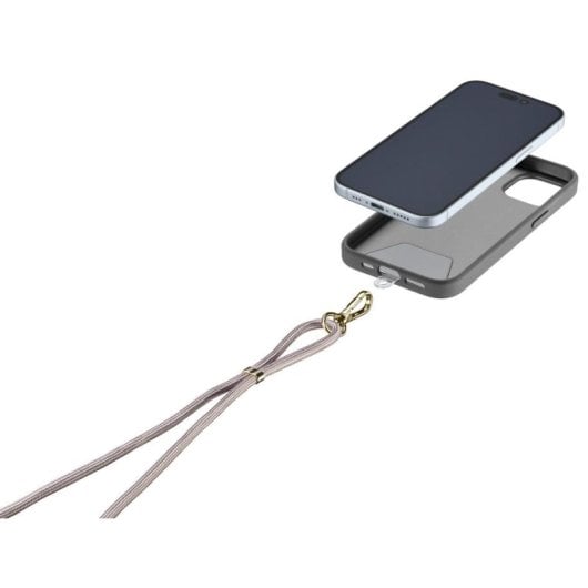 Cordão para smartphone Cellularline Universal Lace Marron com ajuste seguro