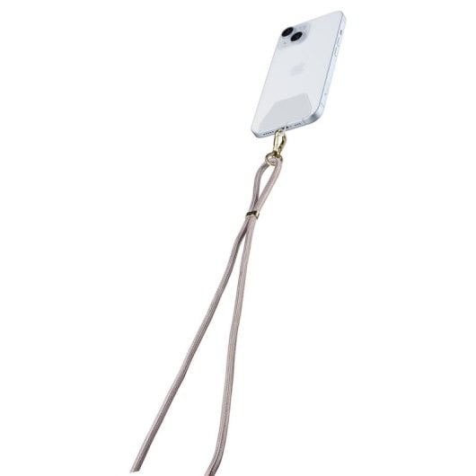 Cordão para smartphone Cellularline Universal Lace Marron com ajuste seguro