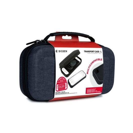 Funda BIGBEN SWITCHPOUCHLDGREY Cinza Compatível Nintendo Switch, EVA, Alça