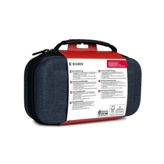 Funda BIGBEN SWITCHPOUCHLDGREY Cinza Compatível Nintendo Switch, EVA, Alça