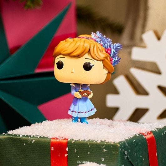 Figura colecionável FUNKO Anna Frozen Vinil 10 cm para fãs Disney