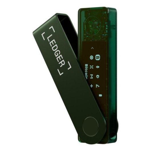 Portefeuille crypto LEDGER Nano X Vert Bluetooth USB-C OLED Sécurité avancée