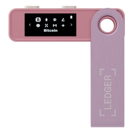 Monedero Ledger Nano S Plus USB-C Écran OLED Rose pastel