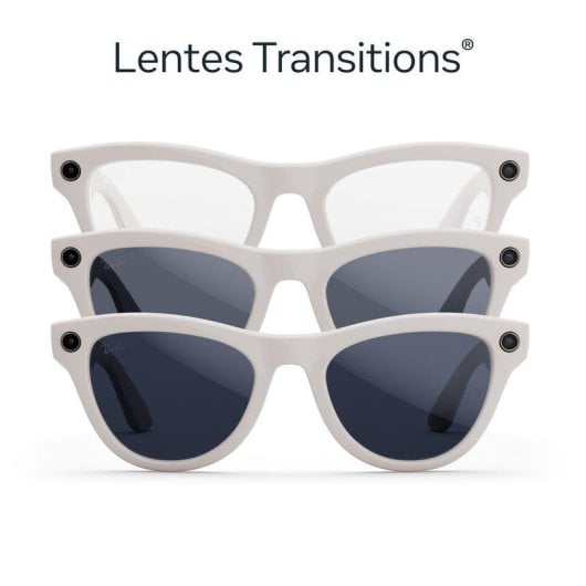 Óculos Inteligentes META Ray-Ban SK-1000380-01 32GB Lente Azul Bluetooth 5.2 Wi-Fi 6