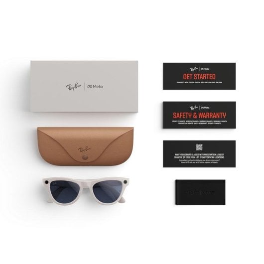 Óculos Inteligentes META Ray-Ban SK-1000380-01 32GB Lente Azul Bluetooth 5.2 Wi-Fi 6