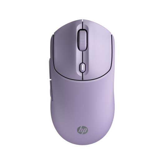 Ratón HP 400 Inalámbrico Dual Bluetooth/USB 2.4GHZ Silencioso Batería 24 Meses 6000DPI Silicona Suave Púrpura