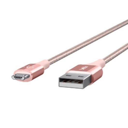 Câble USB Belkin DuraTek 1,2 m USB A vers Micro-USB B Or/Rose