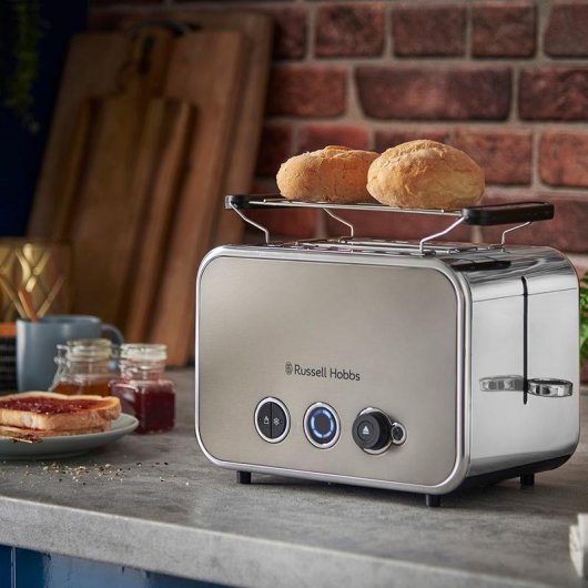 Grille-pain Russell Hobbs Distinctions Titanium 2 fentes Inox 1600 W LED