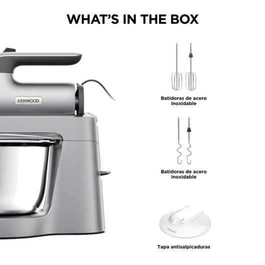 Batidora Kenwood KEN HMP 54 SI con funzione turbo 3,5L 650W inox