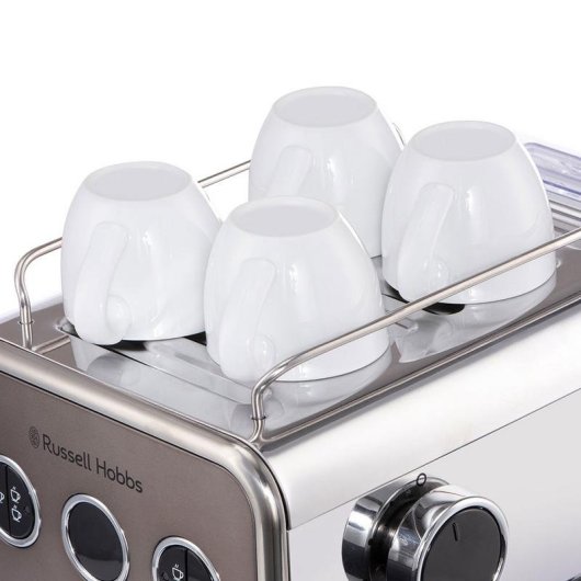 Cafetière expresso Russell Hobbs Distinctions Titanium 1,2L 15 Bars Chauffe-tasses mousseur