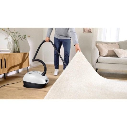 Staubsauger mit Beutel Bosch BGB41WH1 600W 4L Microfilter Zubehör Weiß