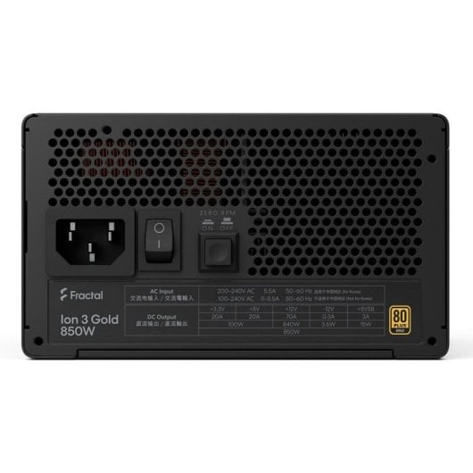 Fonte de Alimentação Fractal Design Ion 3 Gold 850W 80 PLUS Gold Modular