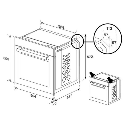 Horno électrique beko BBIM13400XMPSEW 72 L Inox avec vapeur et nettoyage SteamShine