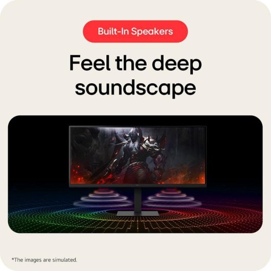 Monitor LG 34" UltraWide QHD 100Hz IPS Curvo HDR10 Speaker USB-C