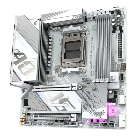 Carte mère GIGABYTE X870M AORUS ELITE WIFI7 AMD X870 Socket AM5 DDR5 Micro ATX Wi-Fi 7 RGB