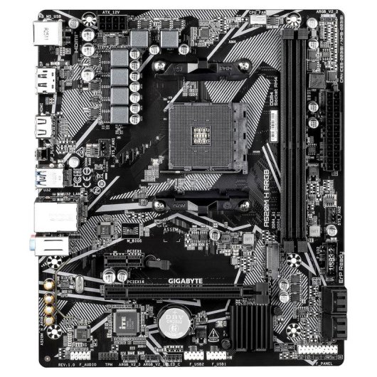 Motherboard Gigabyte A520M H ARGB AMD A520 AM4 DDR4 Micro-ATX kein WiFi RGB