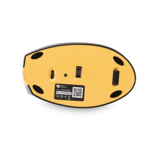 Souris BakkerElkhuizen Handshake Sans Fil/Bluetooth/USB-C 6400 DPI Noir Gris Gaucher Ergonomique