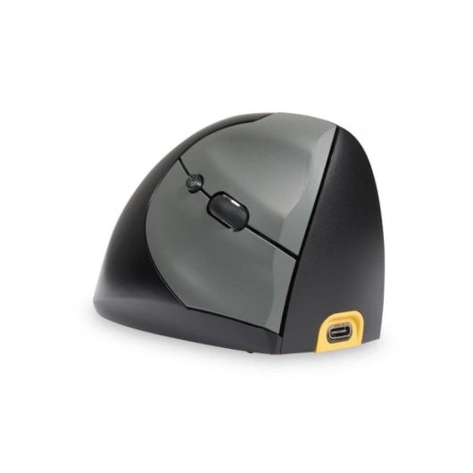 Souris BakkerElkhuizen Handshake Sans fil RF+Bluetooth+USB-C 6400 DPI Noir Gris Ergonomique