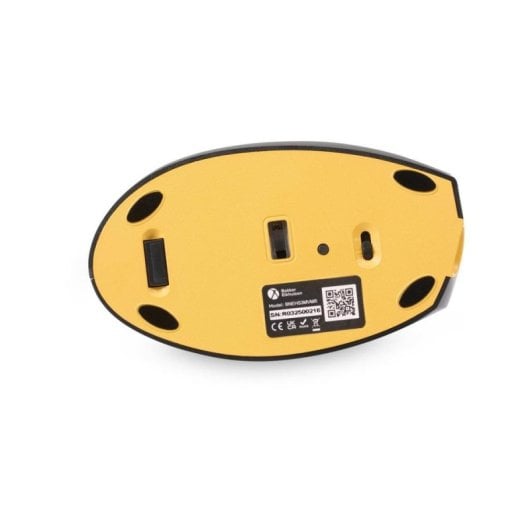 Souris BakkerElkhuizen Handshake Sans fil RF+Bluetooth+USB-C 6400 DPI Noir Gris Ergonomique