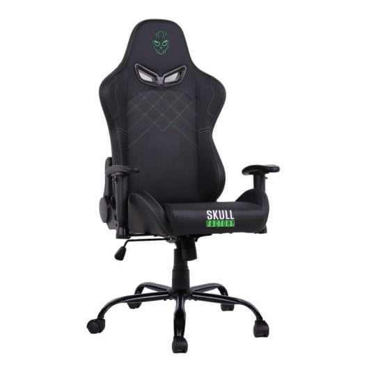 Fauteuil gaming Skull Factory Advance siège et dossier rembourrés métal noir 2D