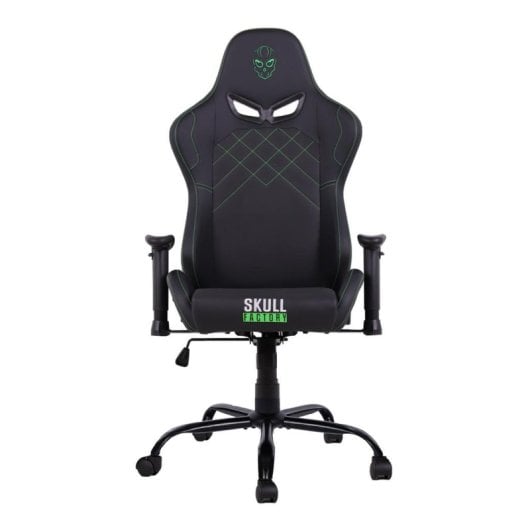 Fauteuil gaming Skull Factory Advance siège et dossier rembourrés métal noir 2D