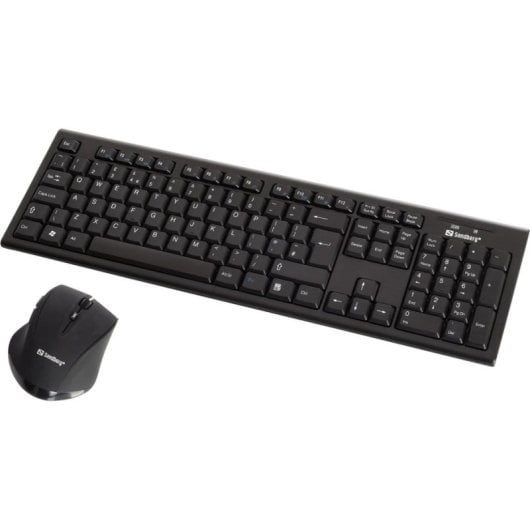 Tastiera Sandberg 631-23 wireless full-size membrana con mouse incluso nero