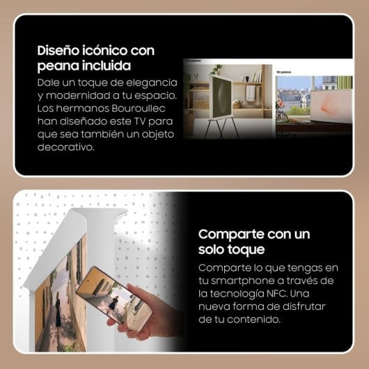 TV Samsung QLED TQ50LS01DBU 50" 4K UltraHD 50Hz Smart TV Tizen HDR10+ Design I Ambiant