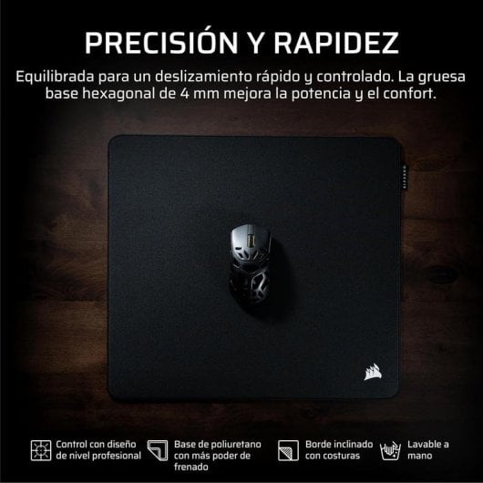 Tappetino Gaming Corsair MM Pro Control Grande Antiscivolo Lavabile Nero